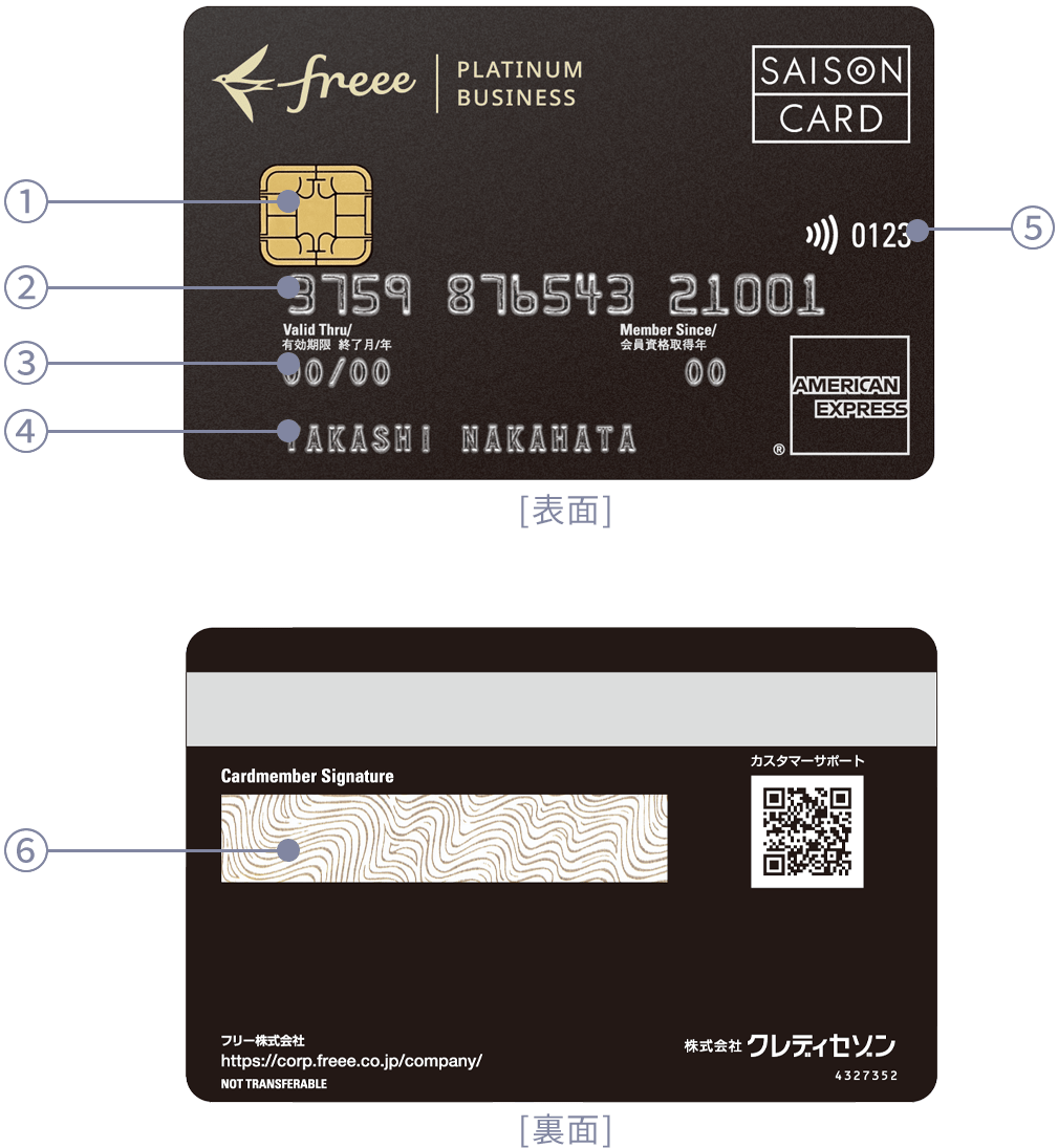 カードについて｜freeeセゾンプラチナビジネスカード