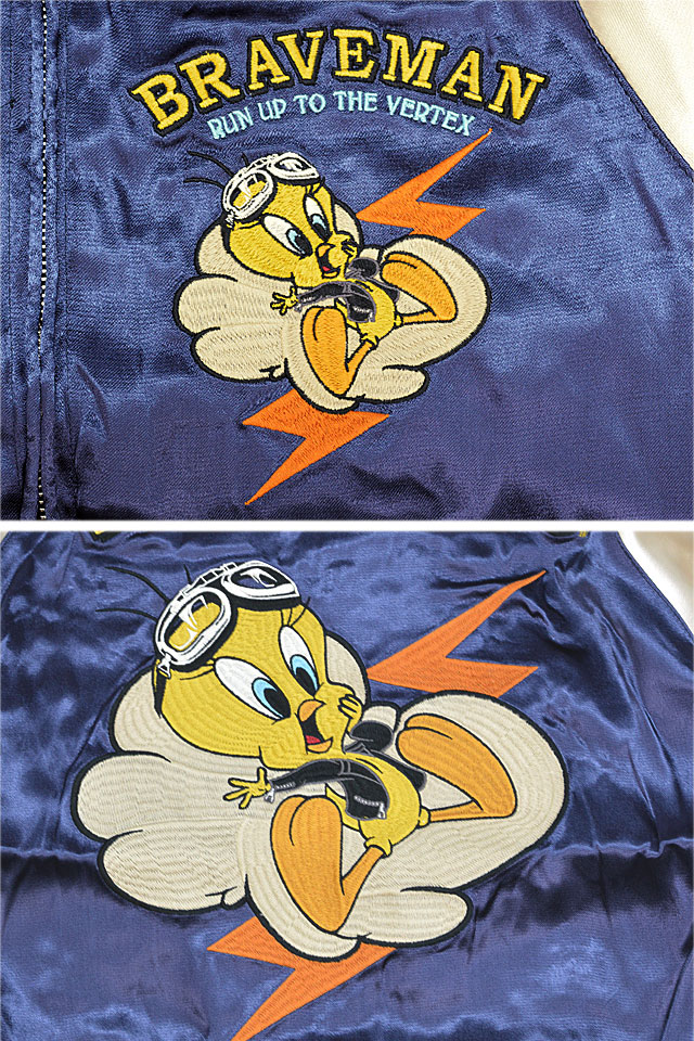 BR×LOONEYコラボ リバーシブルスカジャン The BRAVE-MAN LTB-2320