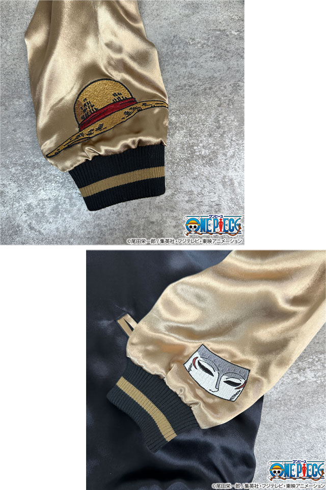 絡繰魂×ONE PIECE 決戦リバーシブルスカジャン「ルフィVSルッチ」 絡繰