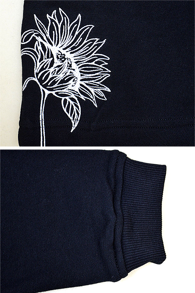 楽園スウェットトレーナー 今昔 KJ-29234 和柄 和風 狐 キツネ 刺繍