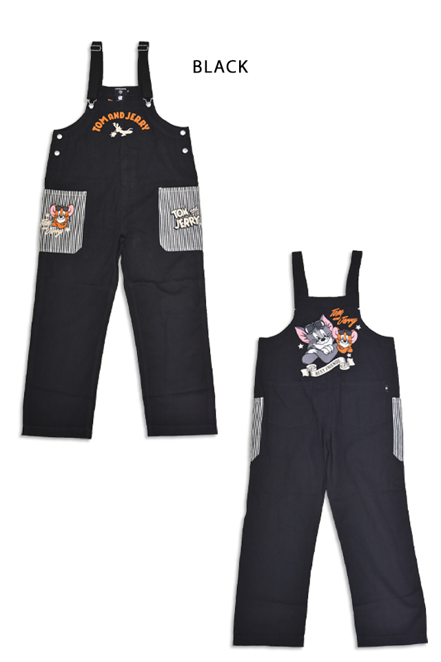 TOM＆JERRY×ネバーマインド 刺繍オーバーオール NEVER MIND TJN-2609
