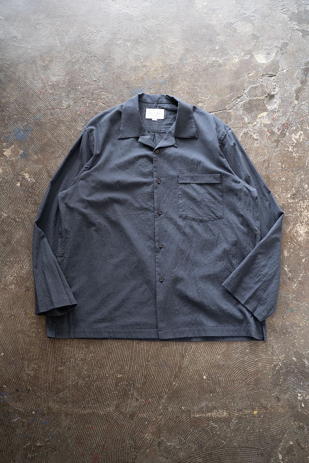 STILL BY HAND - 【ラスト1点】【25SS】コットンシルクオープンカラー