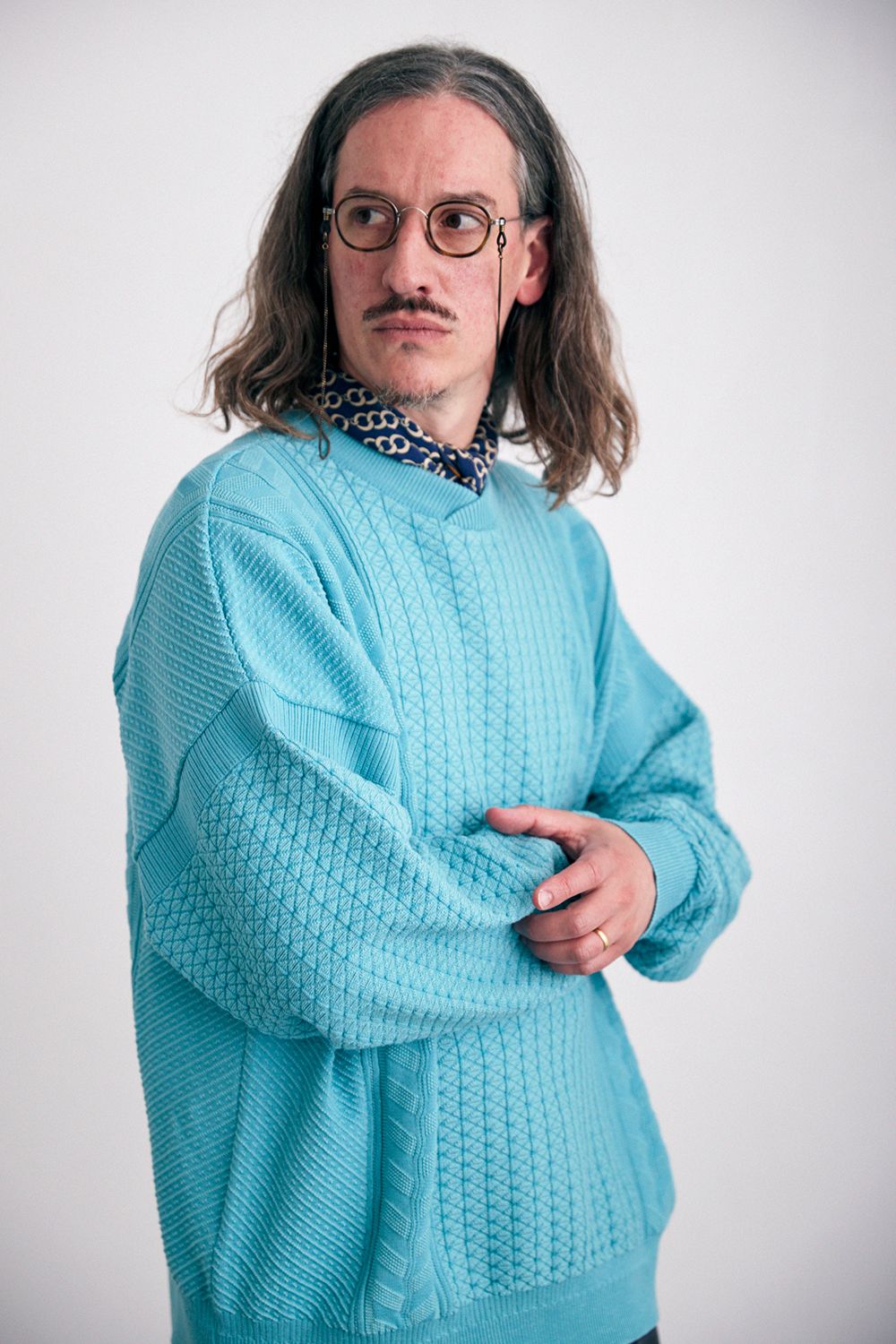 YASHIKI - 【24SS】Haruno Knit(SKY BLUE) | Salty