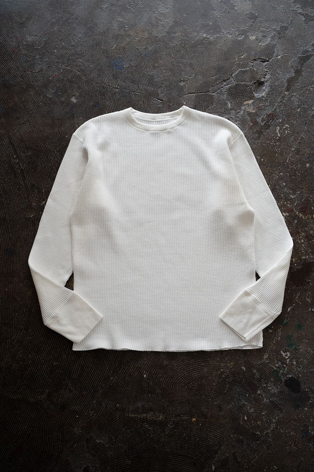 CIOTA - 【ラスト1点】スビンコットンツータックワッフルロングTシャツ