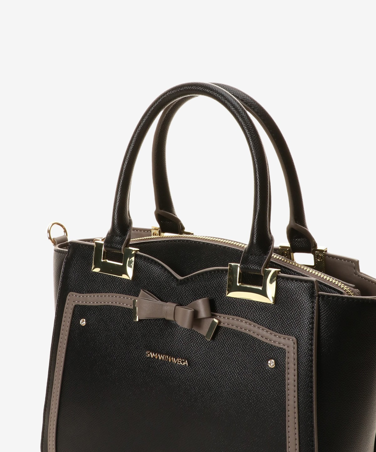 ソリッドリボントートバッグ(FREE ブラック): SAMANTHAVEGAサマンサ