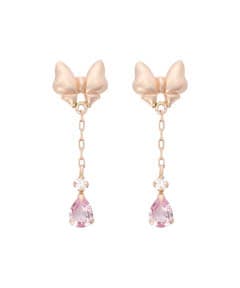 K10PG リボンピアス(FREE K10PG): Samantha Tiaraサマンサタバサ公式