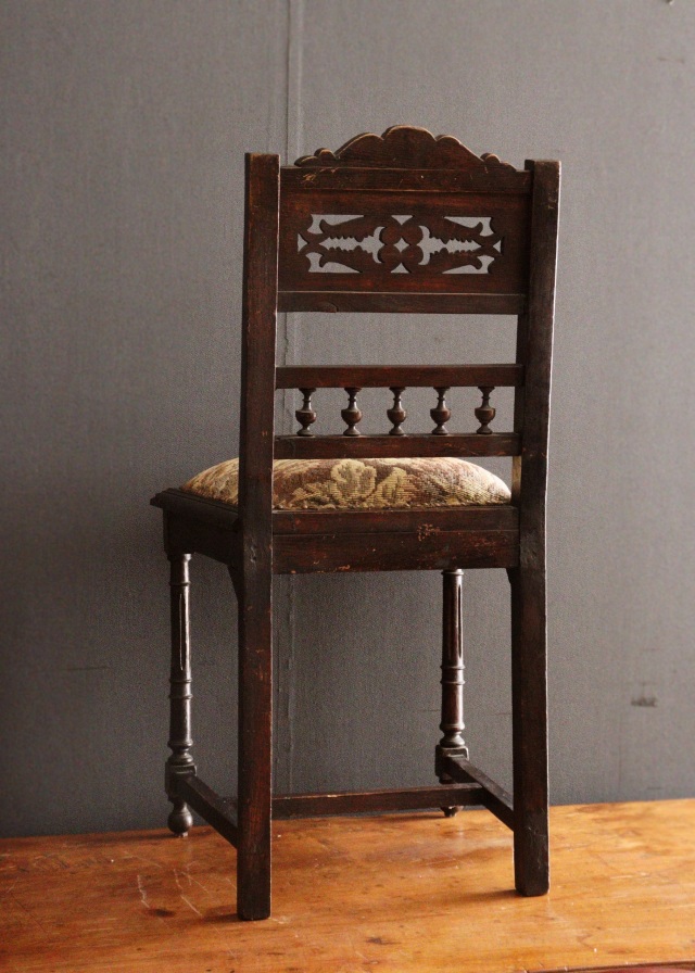 アンティークフランス製ゴブラン織りチェアー ミニチェアー Antique