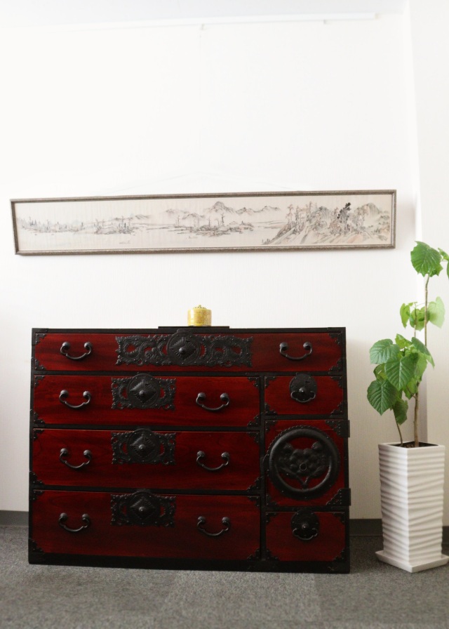 仙台箪笥 時代箪笥 整理箪笥 衣装箪笥 幅約1200mm 和箪笥 送料込み