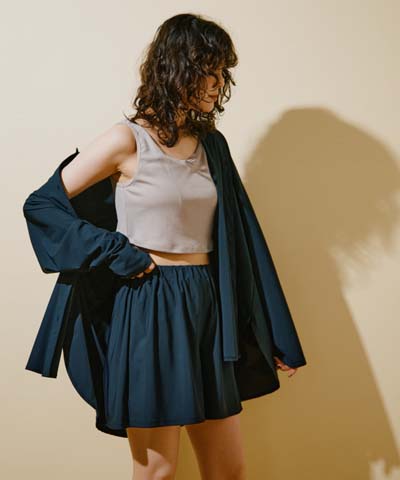 新作大人水着【UPF50＋】 タンクトップキュロット3点セット9M・11L