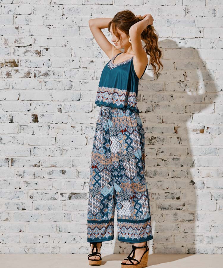 ロングパンツセット水着 9M・11L【Coral veil（コーラルヴェール