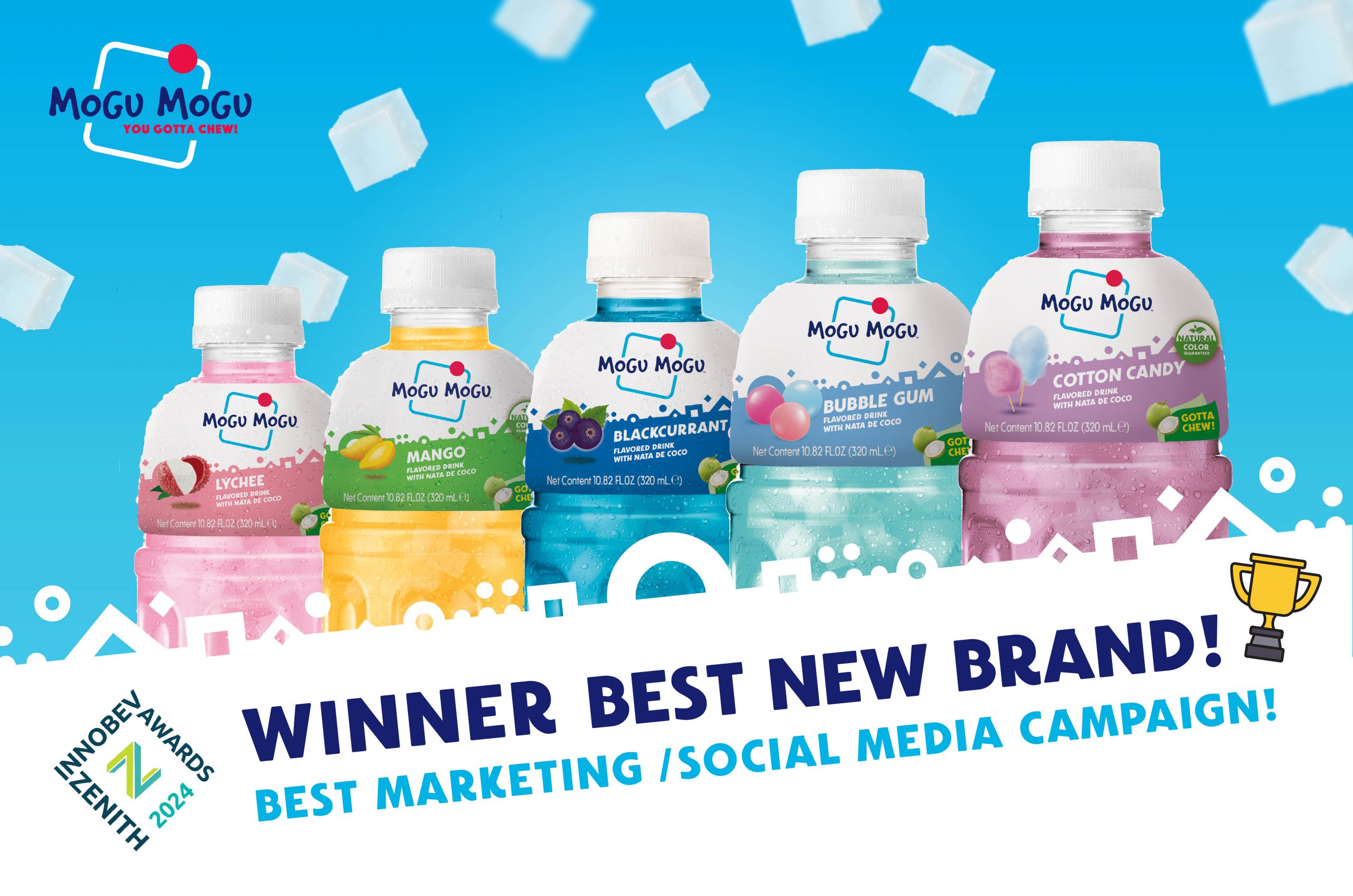 SAPPE's Mogu Mogu wins InnoBev Award in Best New Brand from Zenith