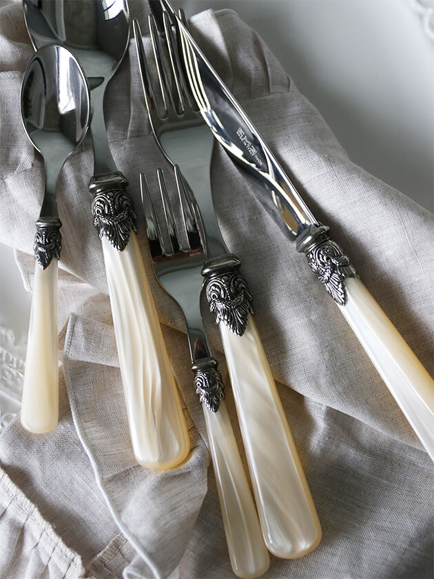 イタリア EME（エメ）社 Napoleonカトラリーパールアイボリー