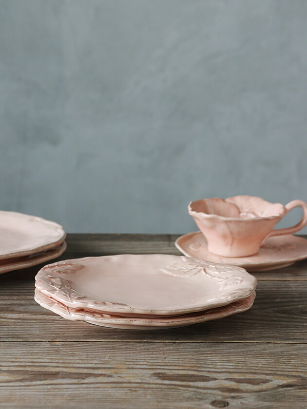 Virginia Casa ROMANTICA デザートプレート23cm ピンク