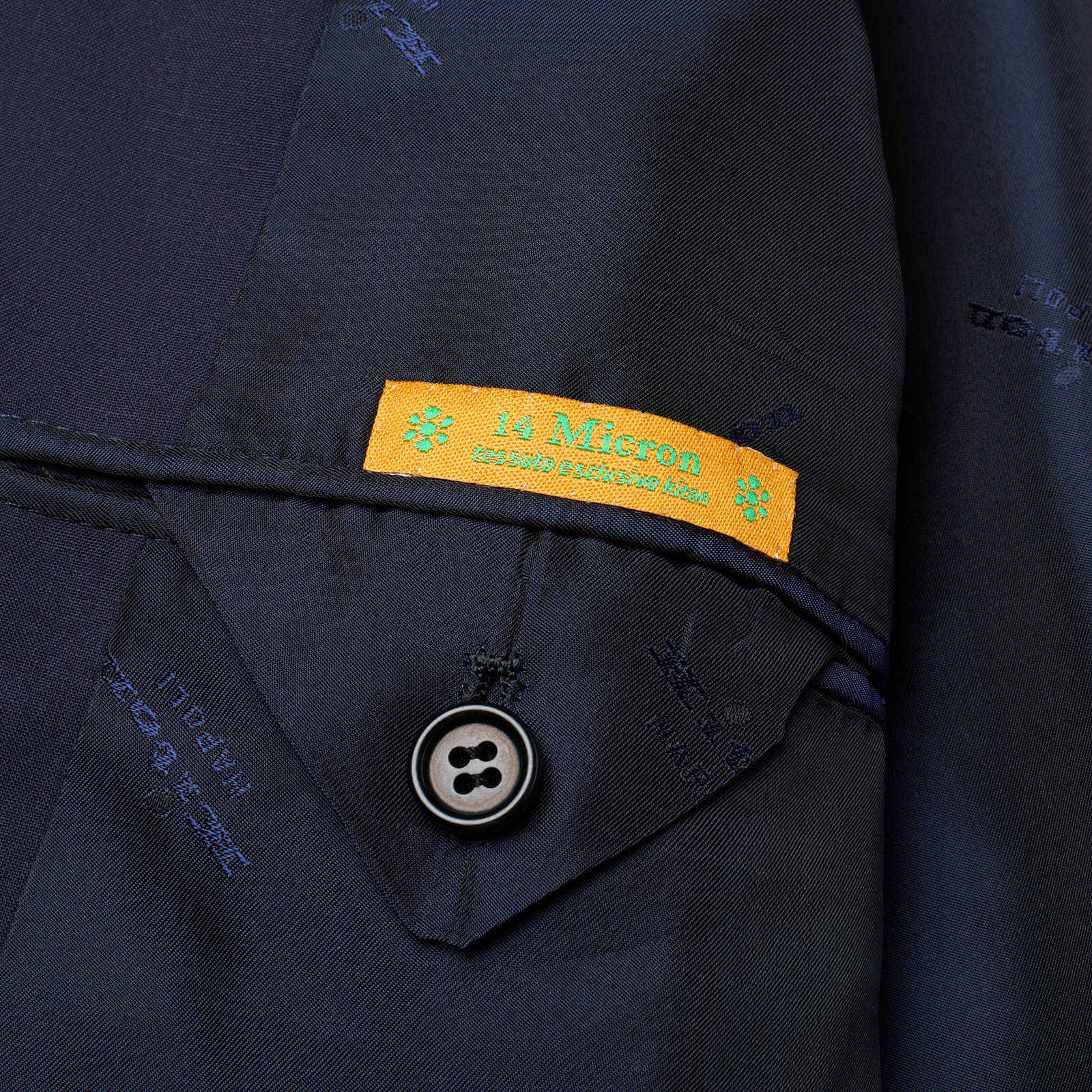 KITON Napoli Navy Blue Wool 14 Micron Super 180's Jacket Blazer EU 46