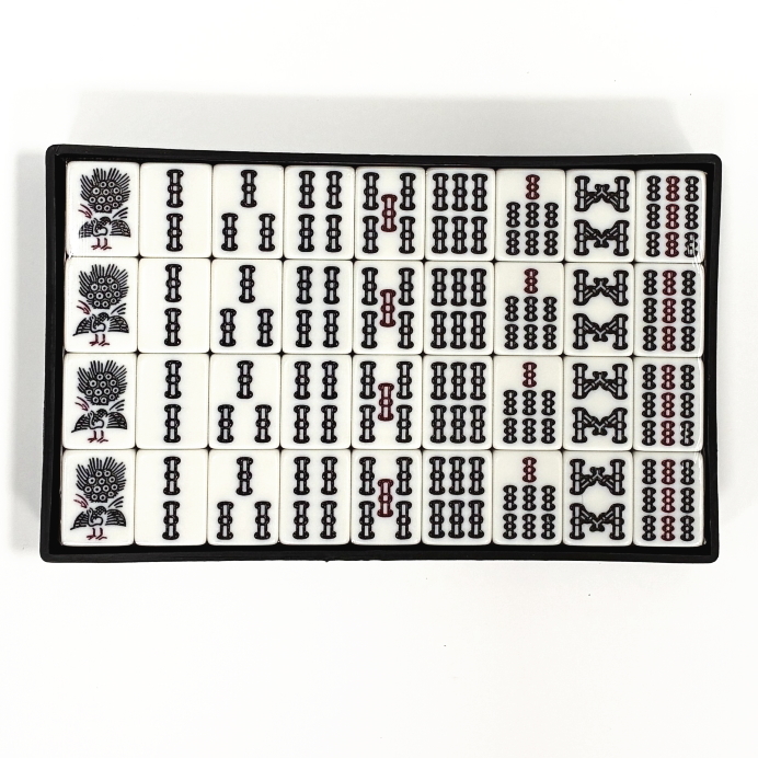 ケース付き麻雀牌「水仙」約27mm（サイズM） / 全自動麻雀卓、手打ち