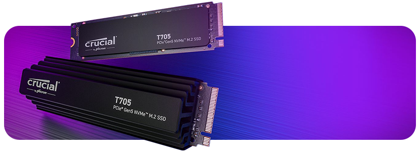 Crucial T705 1TB M.2 NVMe PCIe 5.0 SSD/Solid State Drive LN145966