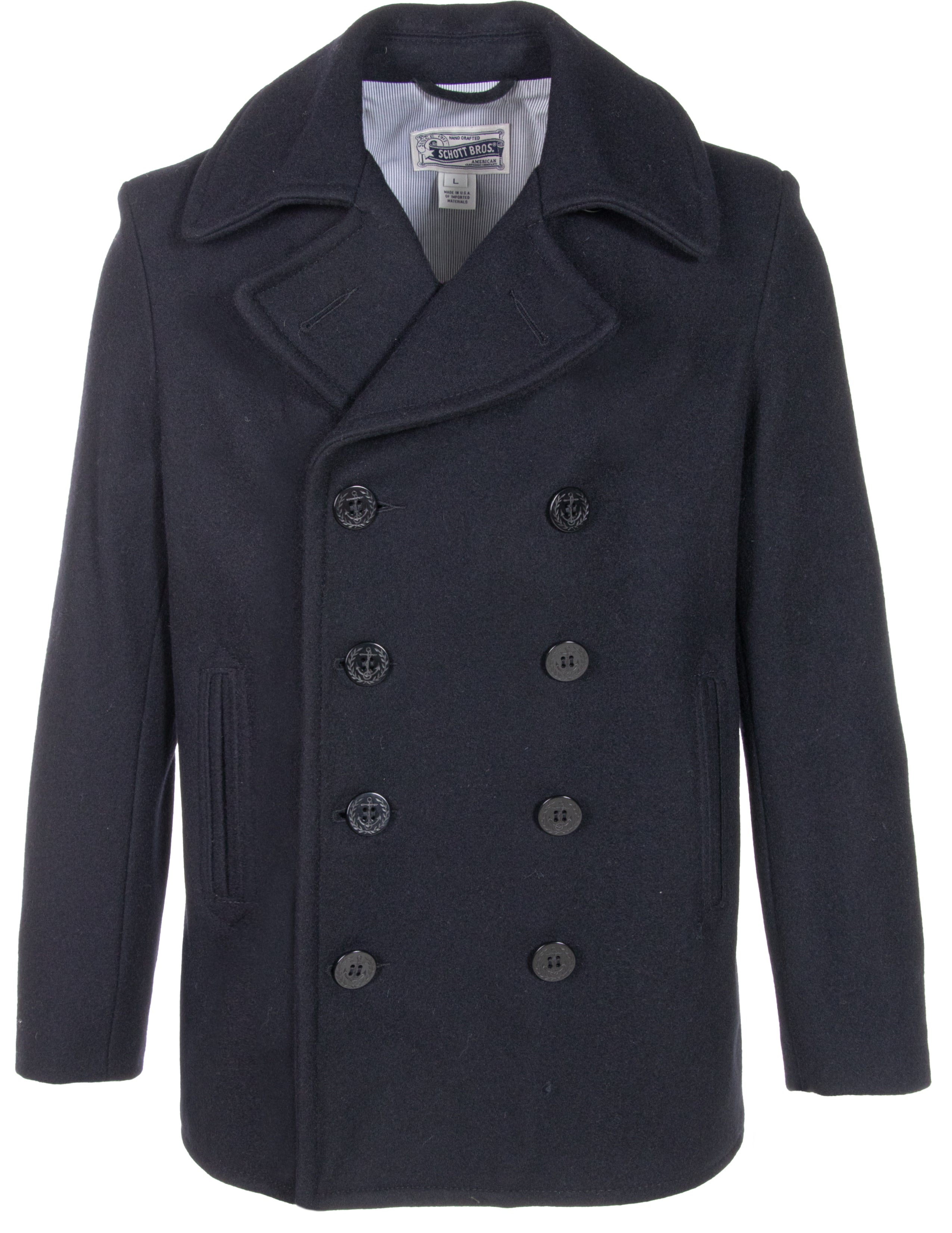 751 - Slim Fit Peacoat – Schott N.Y.C.