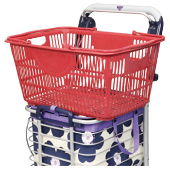 ユーバ産業 ブレーキ付きアルミワイヤーカート 袋付き | 介護・福祉