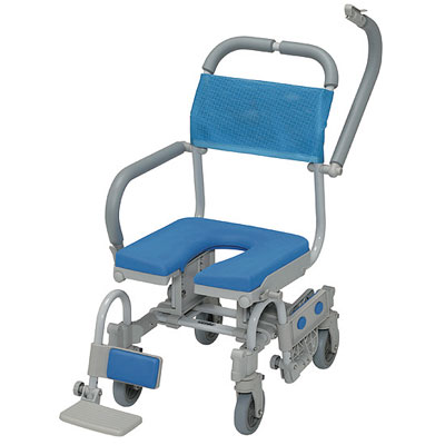 ウチエ シャワーラク四輪自在V シャワーキャリー・入浴用車椅子 | 介護