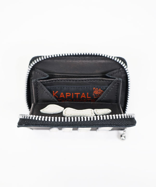 KAPITAL キャピタル THUMBS UP BONE HAND ZIP ミニウォレット - SE7EN