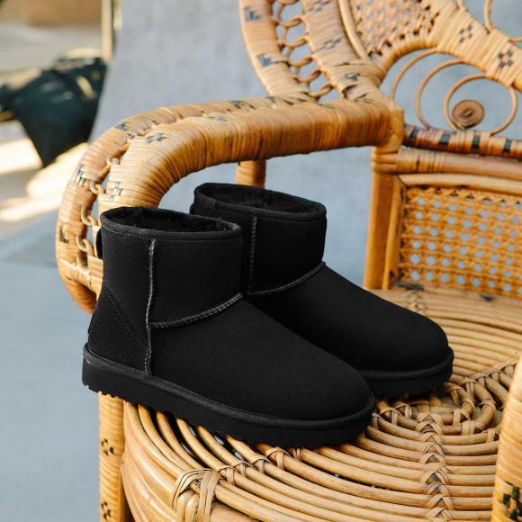 UGG Classic Mini II Boot Black | Seymour's Home