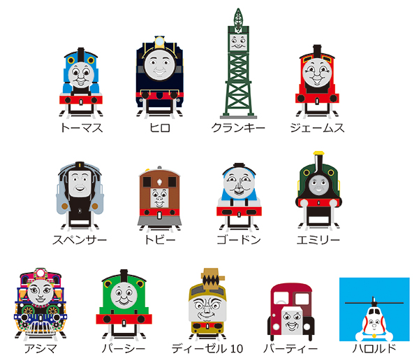 きかんしゃトーマスとなかまたちが大集合！楽しく時計の読み方を覚え