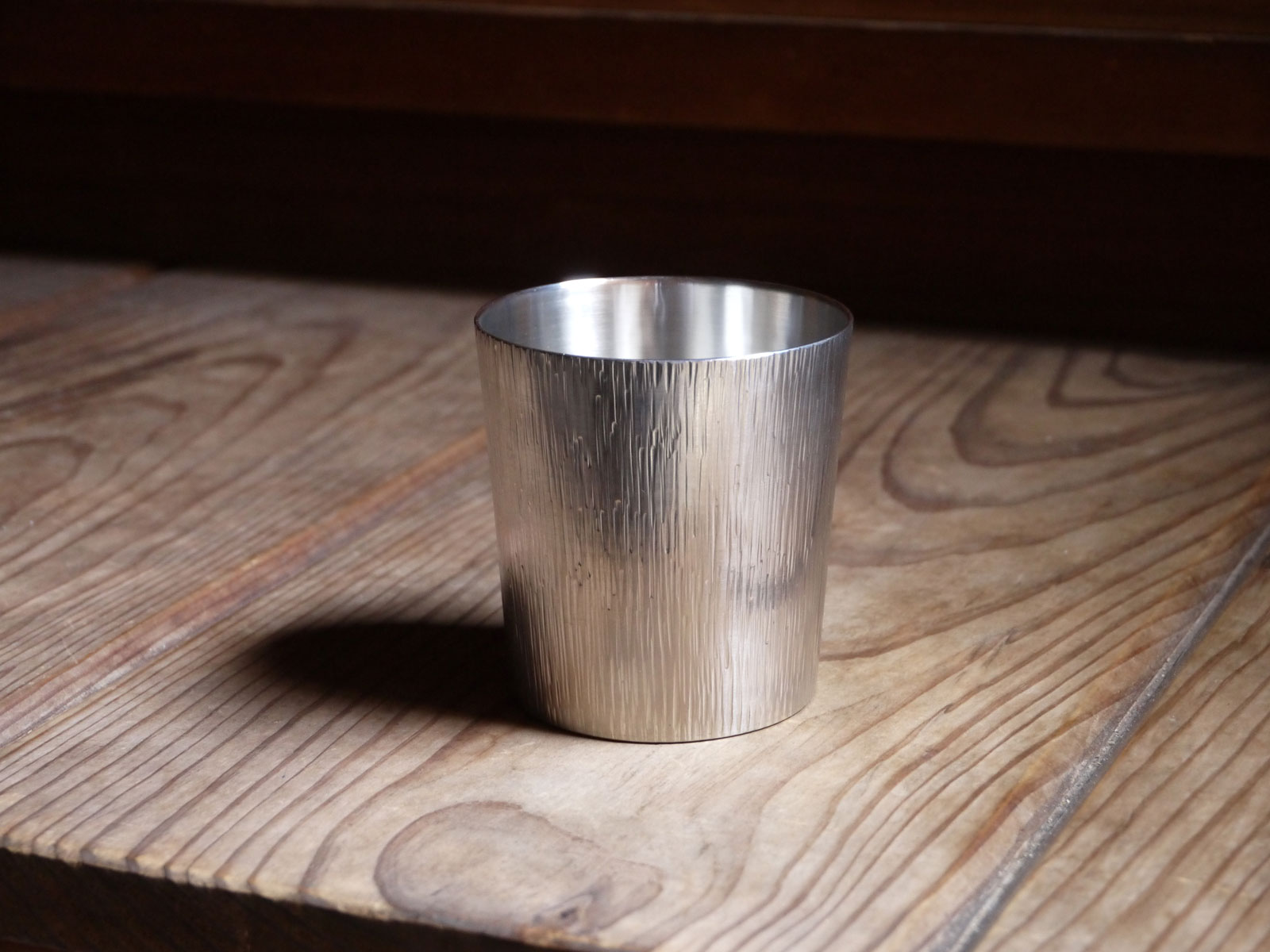 錫 鎚目タンブラー / Some tumblers for drinks on the rocks | 清課堂