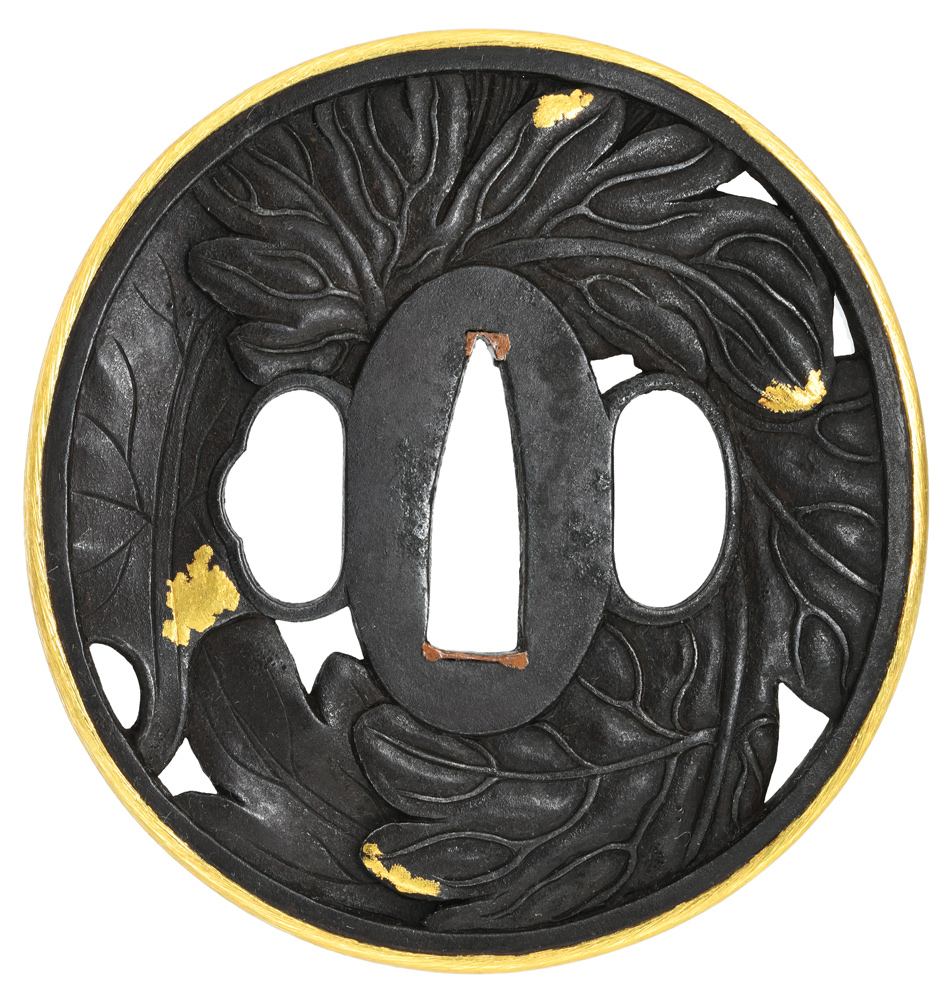 鍔 銘 後藤春乗 菊透鍔(TU-030123)｜刀・日本刀の販売なら日本刀専門店