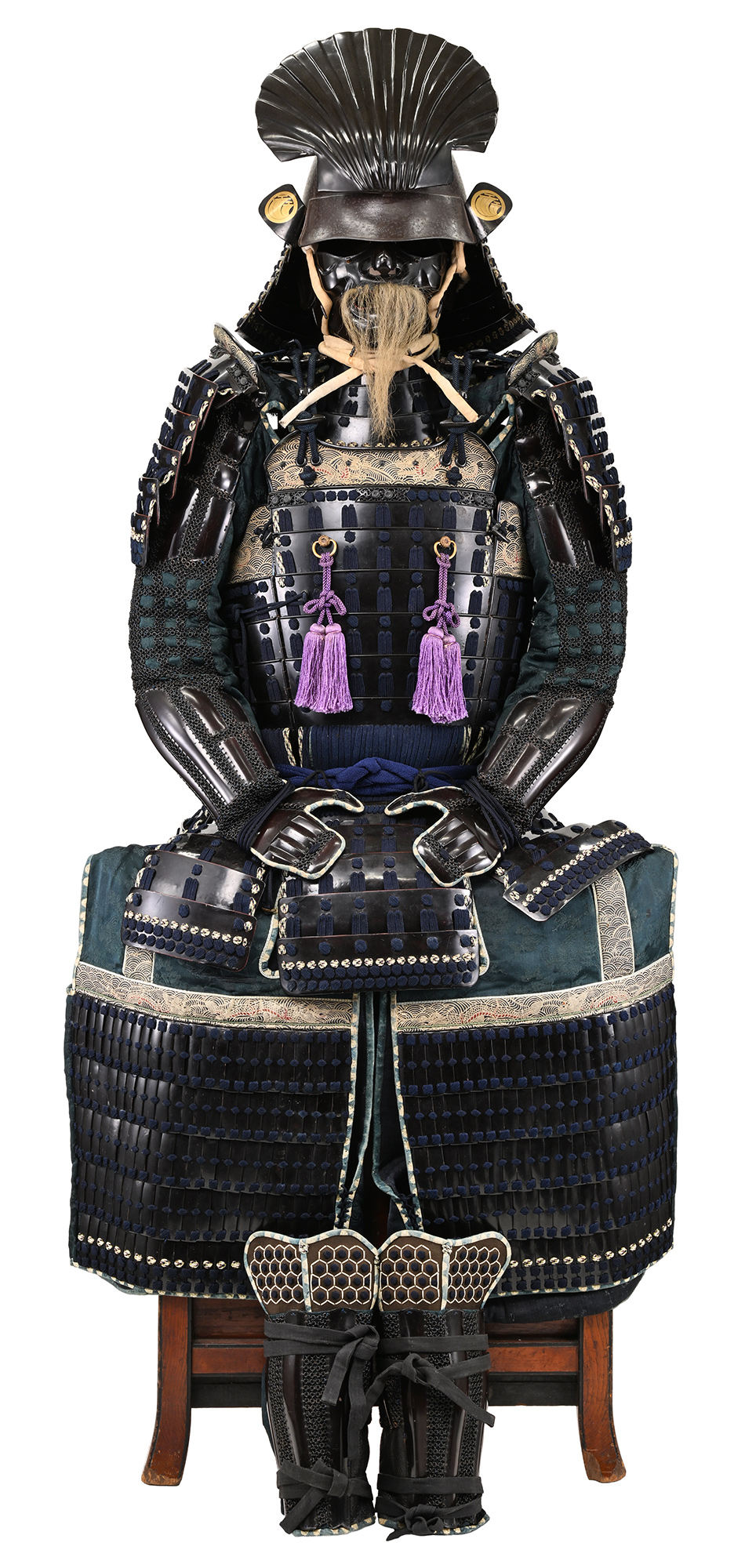甲冑/鎧 鉄黒漆塗紺糸素懸威五枚胴具足(BU-070623)｜刀・日本刀の販売