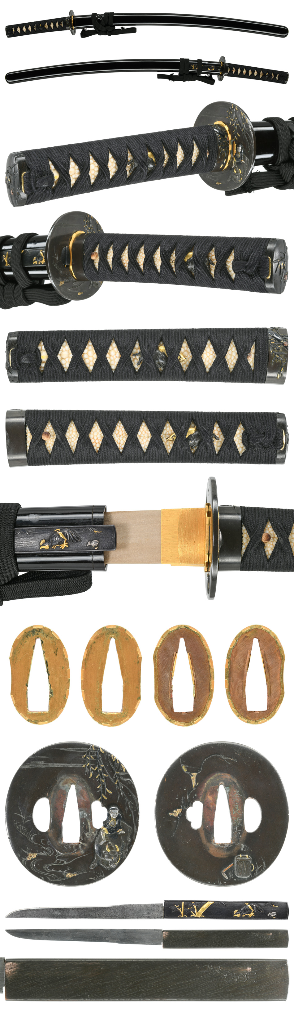 脇差 近江大掾藤原忠広 附 黒呂塗鞘脇差拵(WA-020325)｜刀・日本刀の