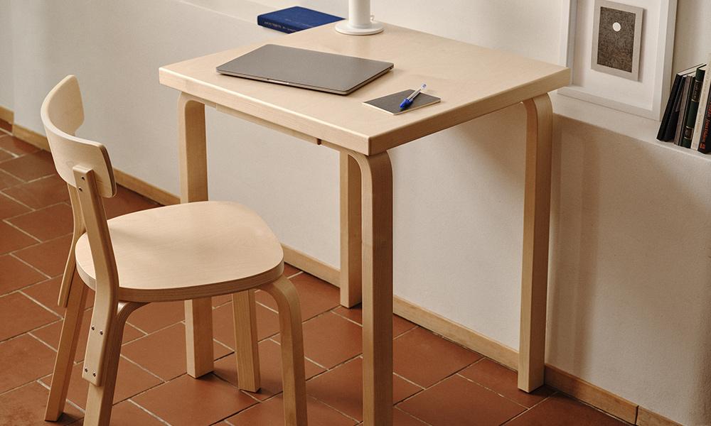 テーブル 81C W75×D75cm / ホワイトラミネートArtek（アルテック