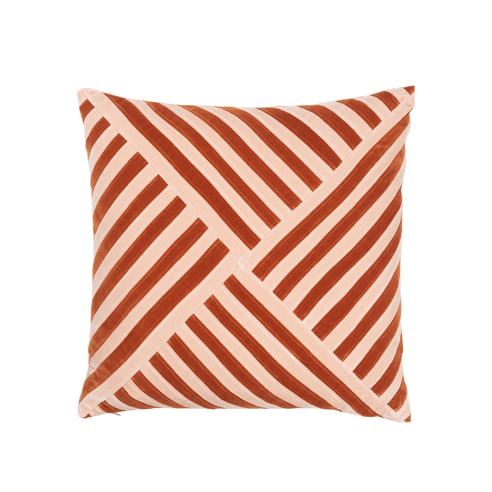 ベルベットクッション リリー 55×55cm / プラステ×バートオレンジ