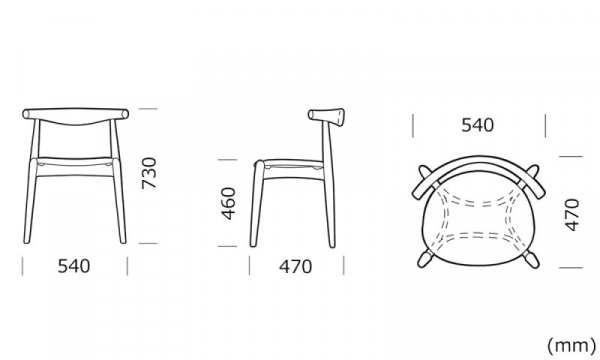 CH20 エルボーチェア / オーク材 オイル仕上げ THOR307Carl Hansen