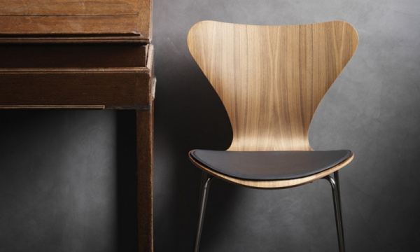 セブンチェア用 シートクッション / ロウレザー ブラックFRITZ HANSEN