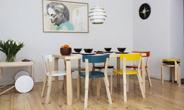 テーブル 82B W135×D85cm / ホワイトラミネートArtek（アルテック