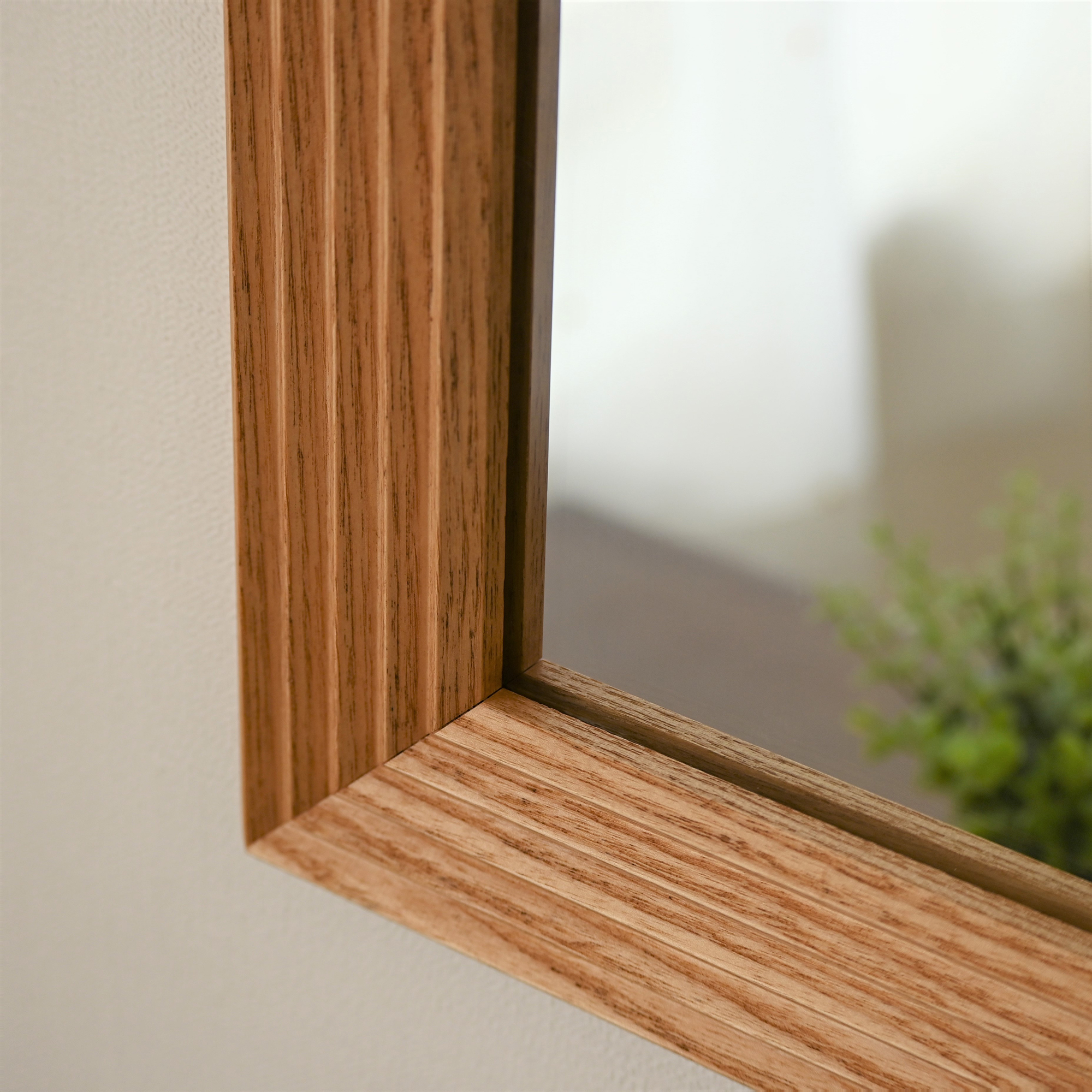 W500×500 Carre キャレ ウォールミラー 全身 鏡 壁掛け 天然木 日本製