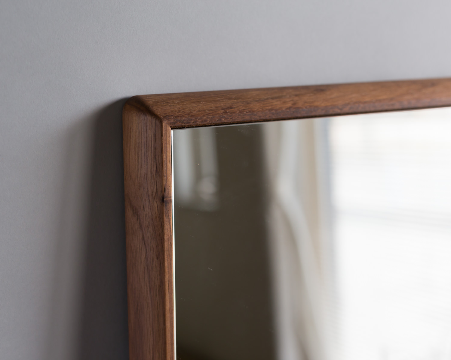 ステラ ウォールナット ウォールミラー W44×44 壁掛け 全身 鏡