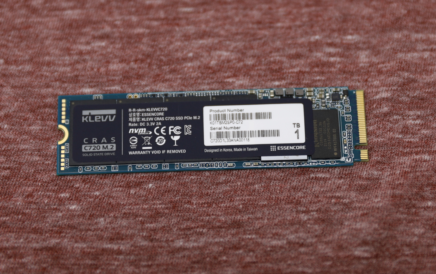 KLEVV CRAS C720 1TB NVMe SSD Review