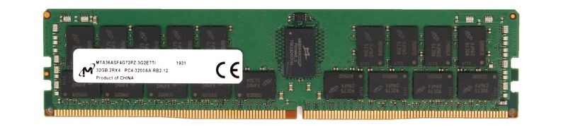 Micron MTA72ASS8G72LZ-2G9J1 64GB 4RX4 PC4-23400 Ddr4-2933MHz ECC