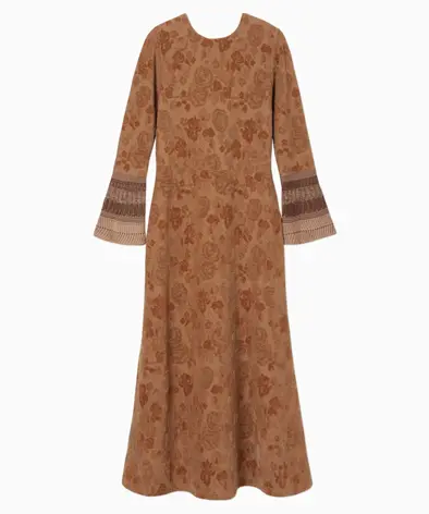 Flowered Velour Jacquard Dress Mame Kurogouchi（マメクロゴウチ）の