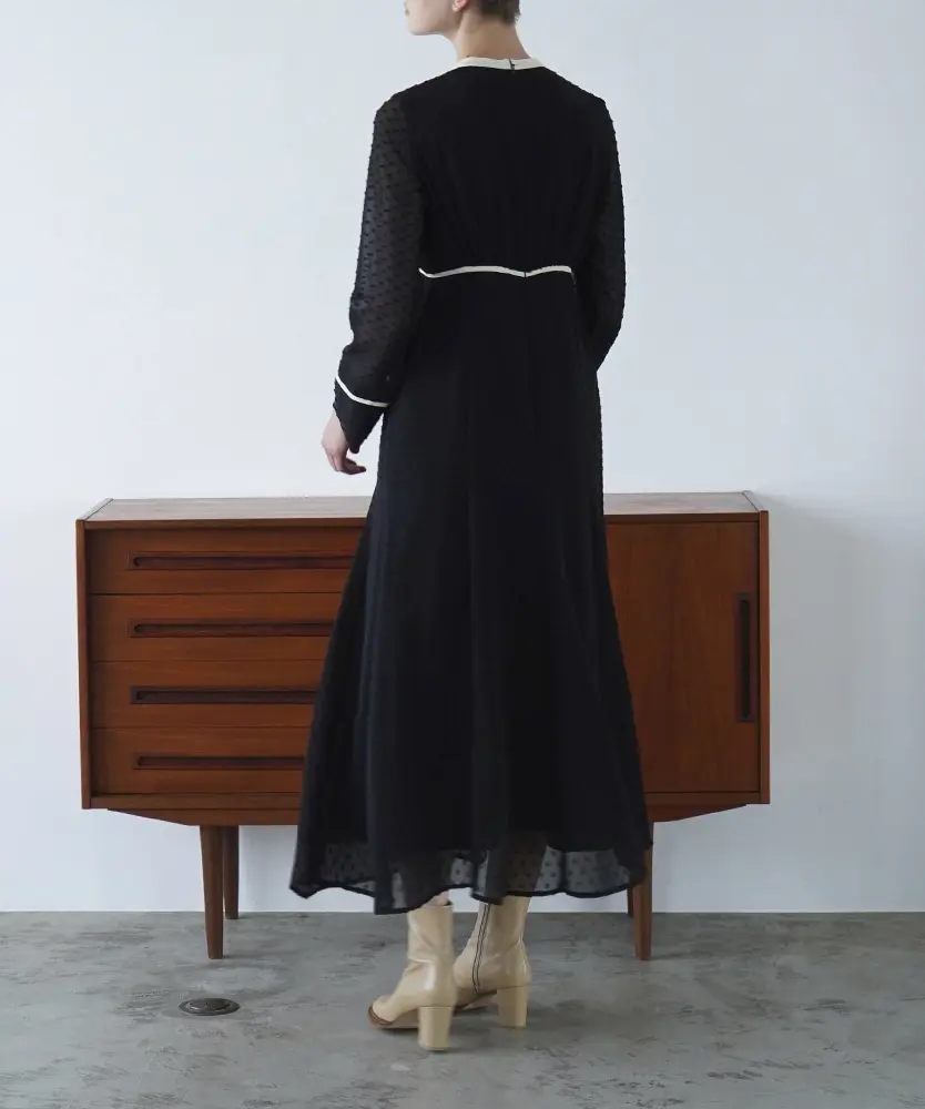 1サイズ】DOT CUT JAQUARD ONE PIECE CLANE（クラネ）のレンタル