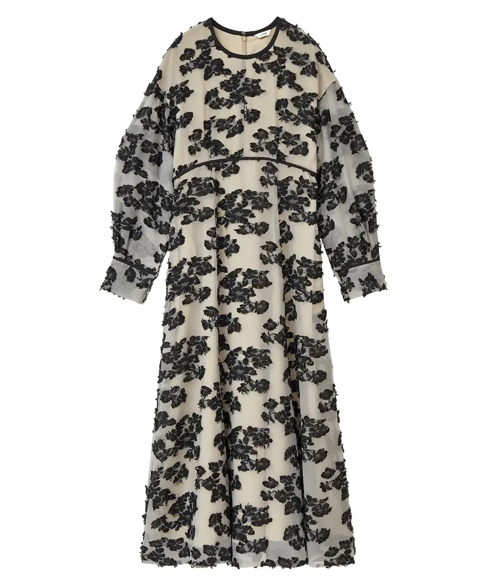 2サイズ】FLOW FLOWER JACQUARD ONE PIECE CLANE（クラネ）のレンタル