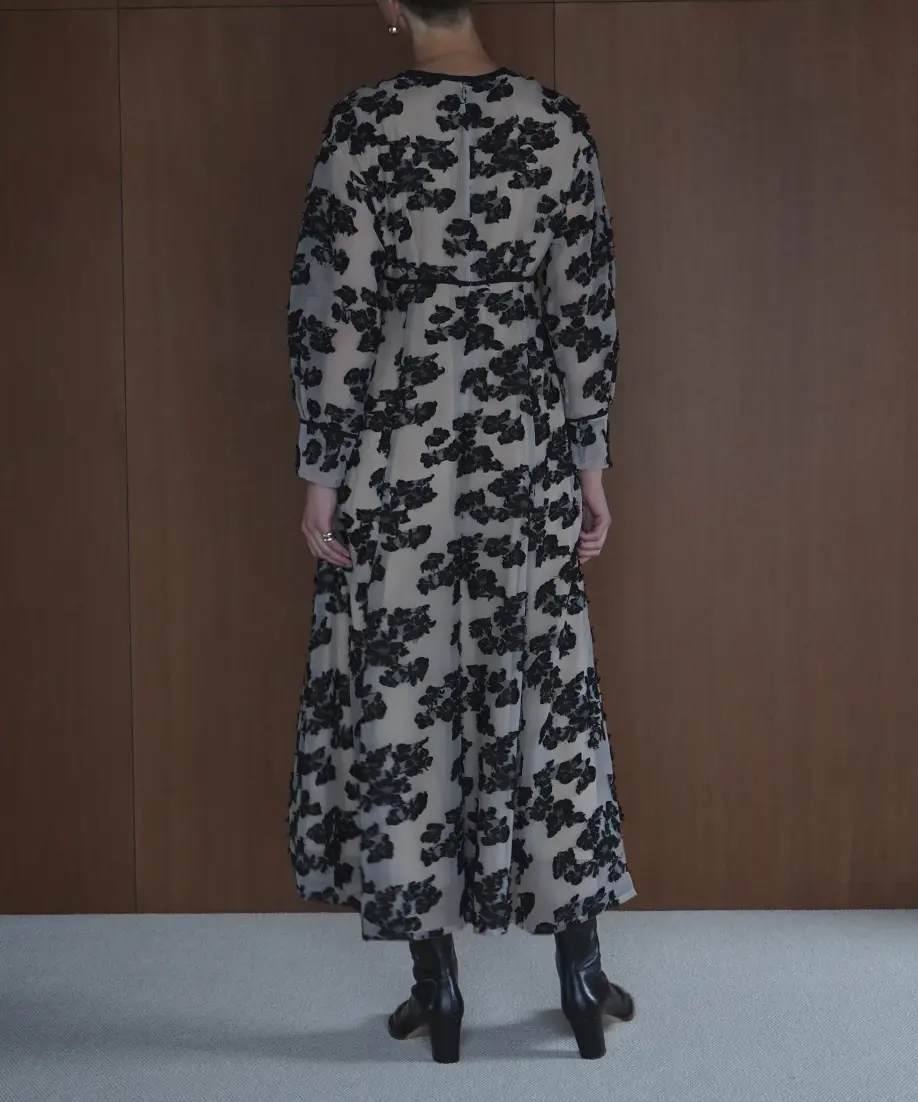 2サイズ】FLOW FLOWER JACQUARD ONE PIECE CLANE（クラネ）のレンタル