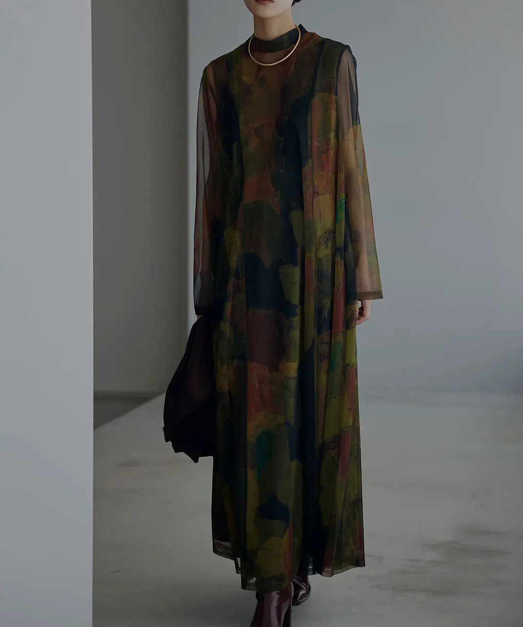 Sサイズ】UND GYPSUM ART DRESS Ameri VINTAGE（アメリヴィンテージ