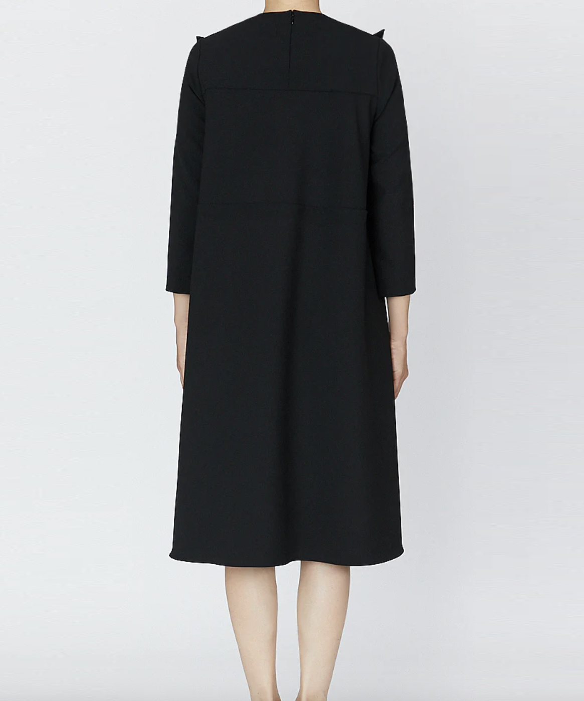 36サイズ】ロングスリーブフリルトリムパールドレス YOKO CHAN（ヨーコ