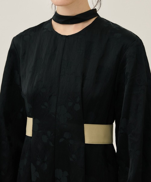 1サイズ】VINTAGE FLOWER SATIN ONEPIECE/ヴィンテージフラワーサテン