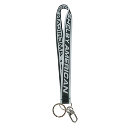 Shelby American Woven Lanyard Keychain
