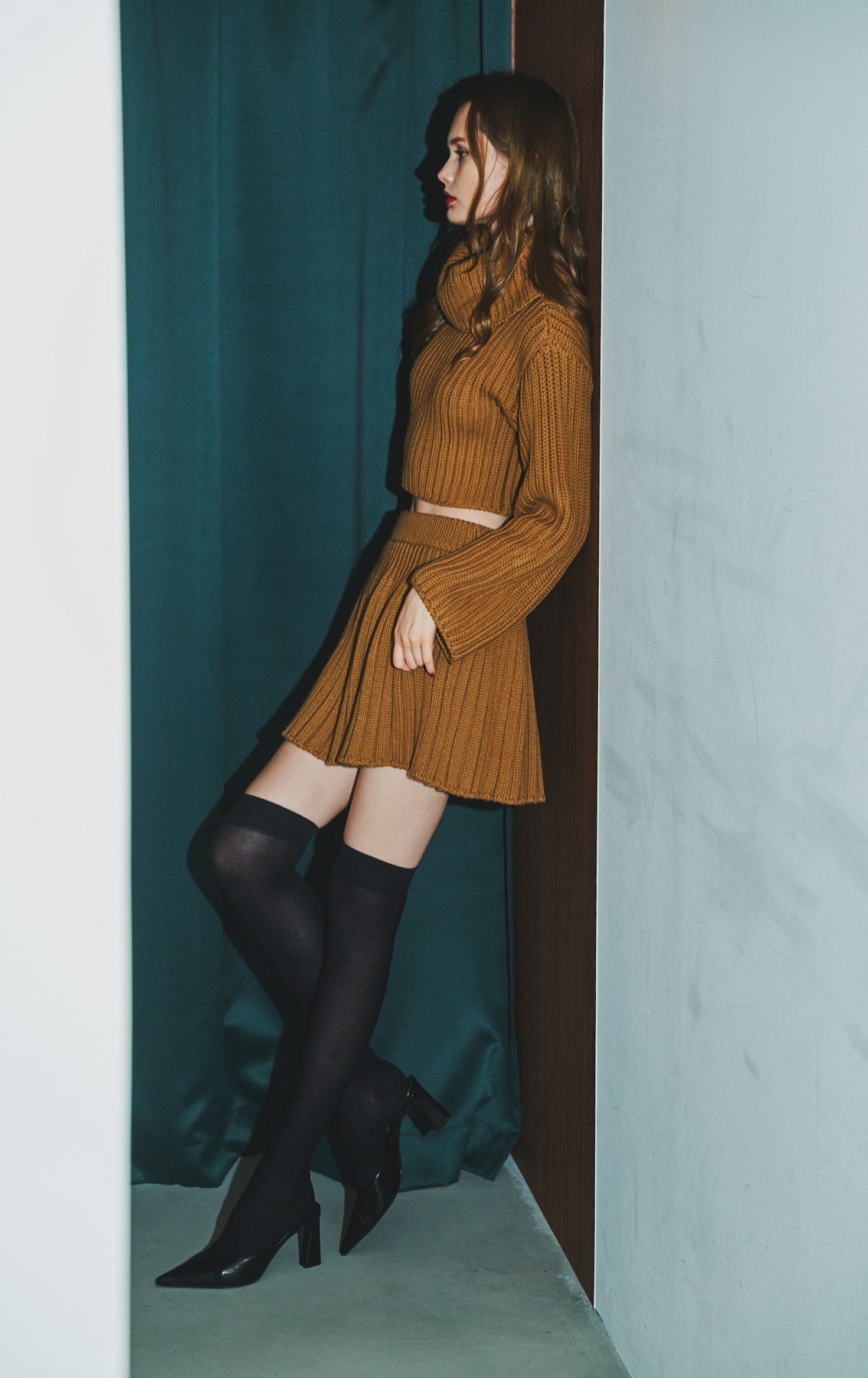 Turtleneck straight sleeve sweater – shéller / シェリエ