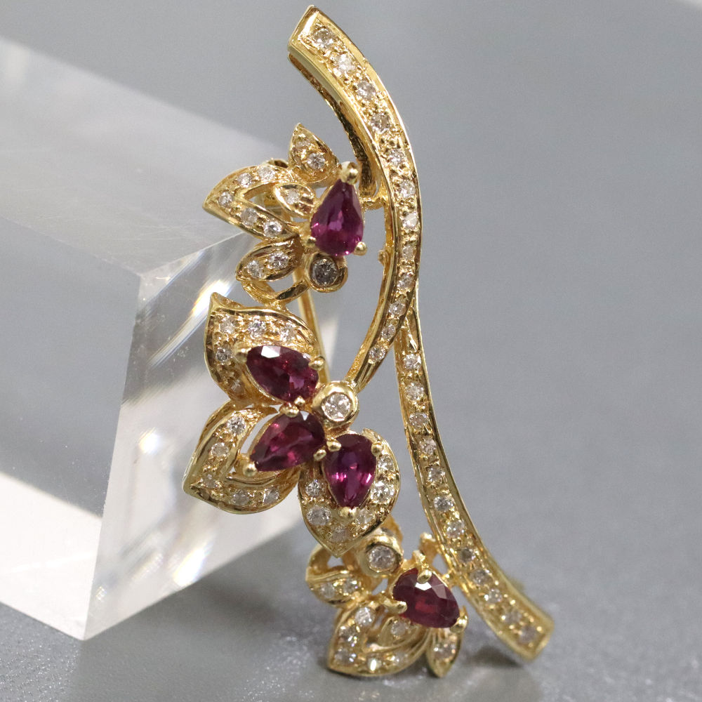 ジュエリー・アクセサリー ノーブランド K18ルビーダイヤモンド