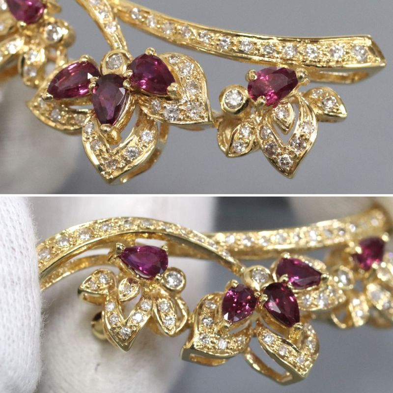 ジュエリー・アクセサリー ノーブランド K18ルビーダイヤモンド